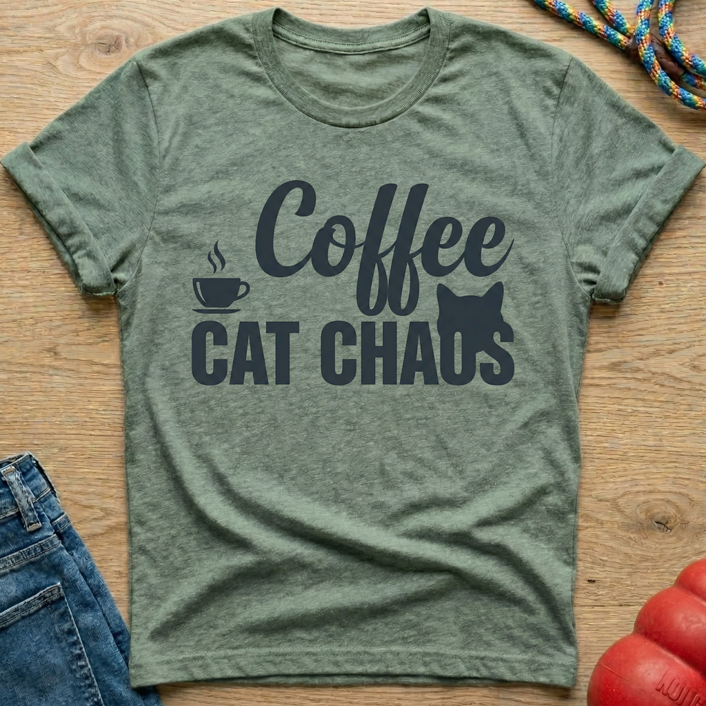 Coffee Cat Chaos T-Shirt