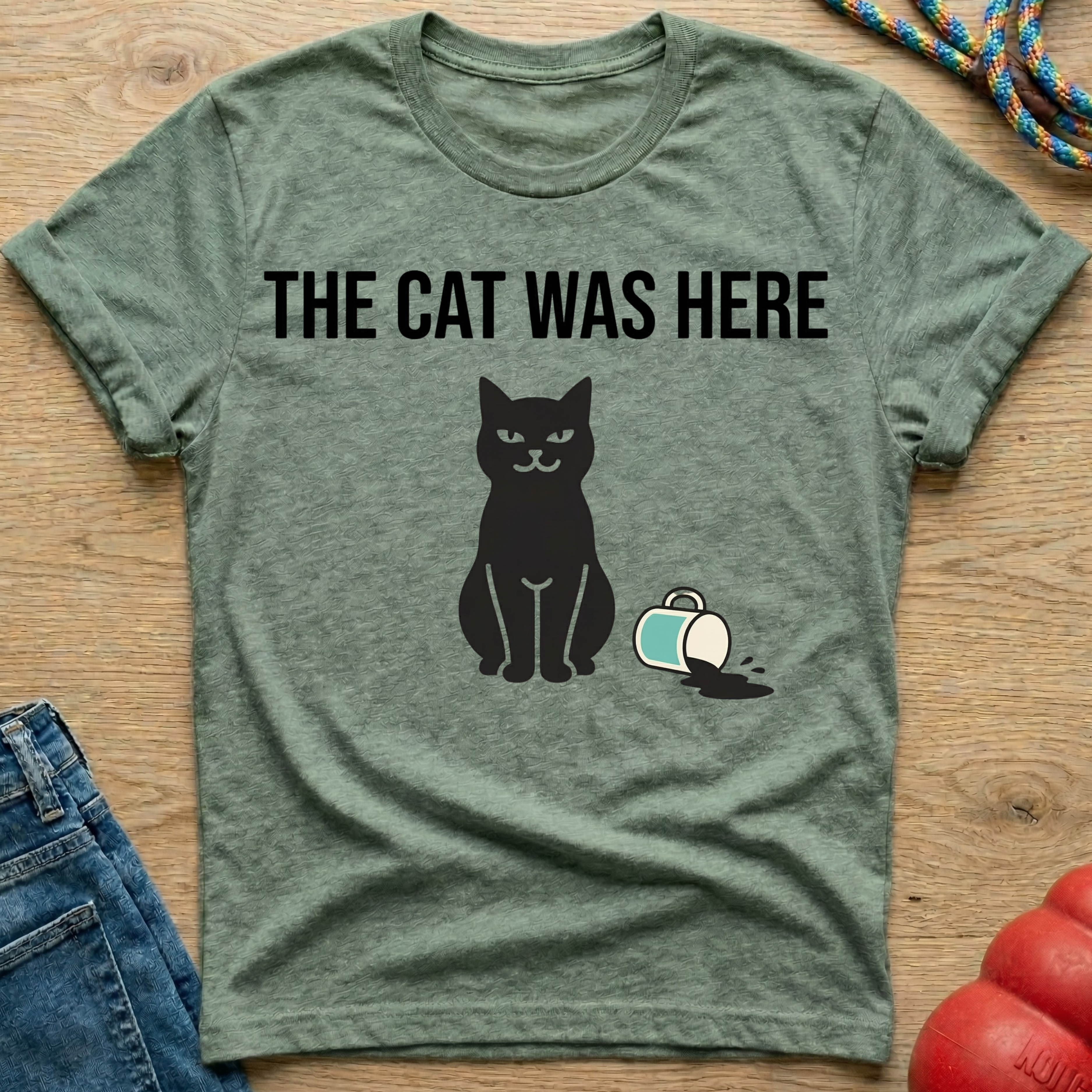 The Cat Was Here T-Shirt
