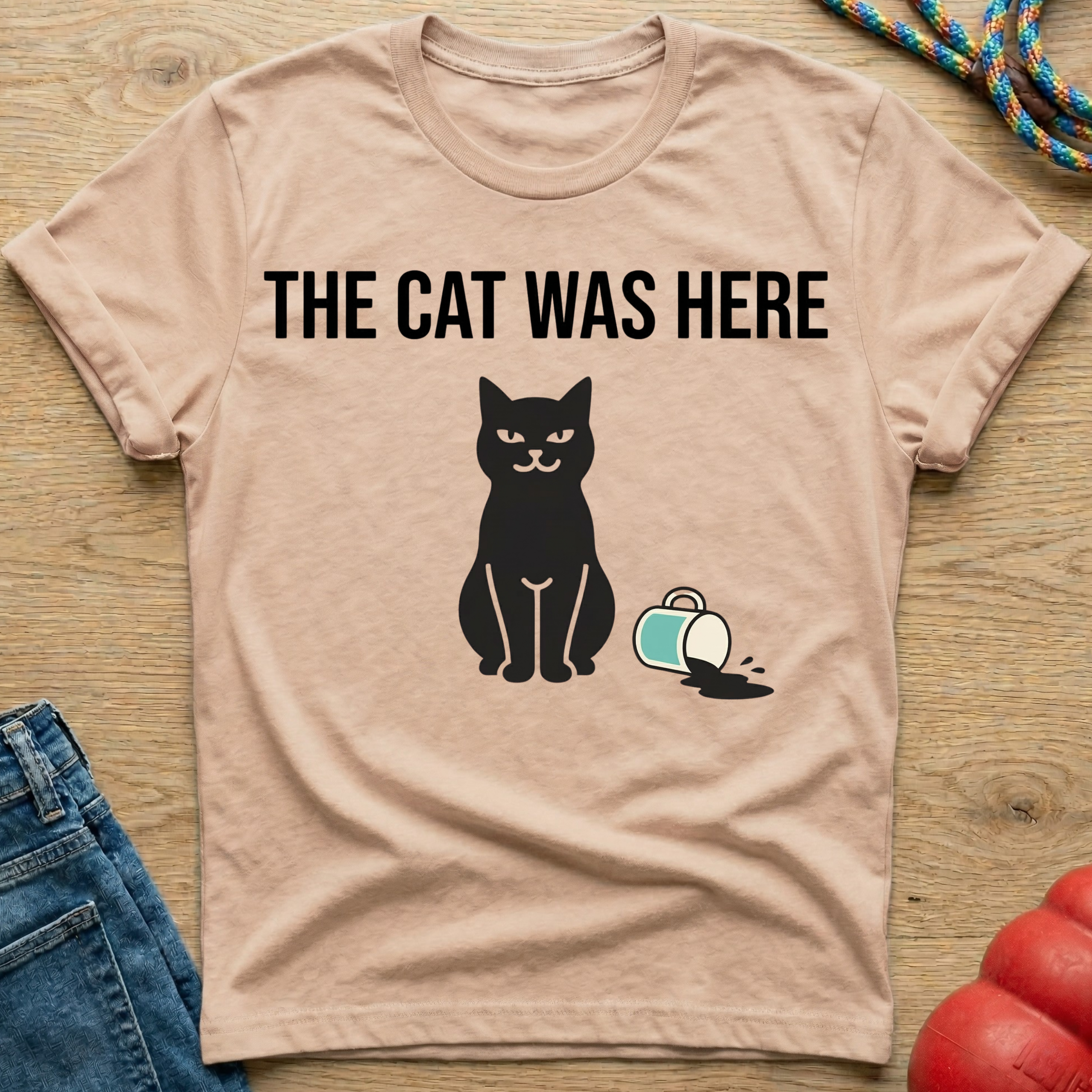 The Cat Was Here T-Shirt