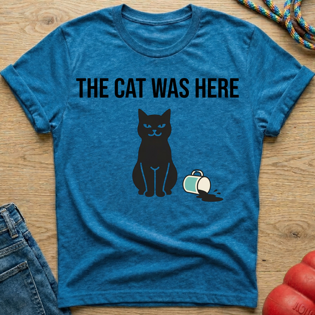 The Cat Was Here T-Shirt