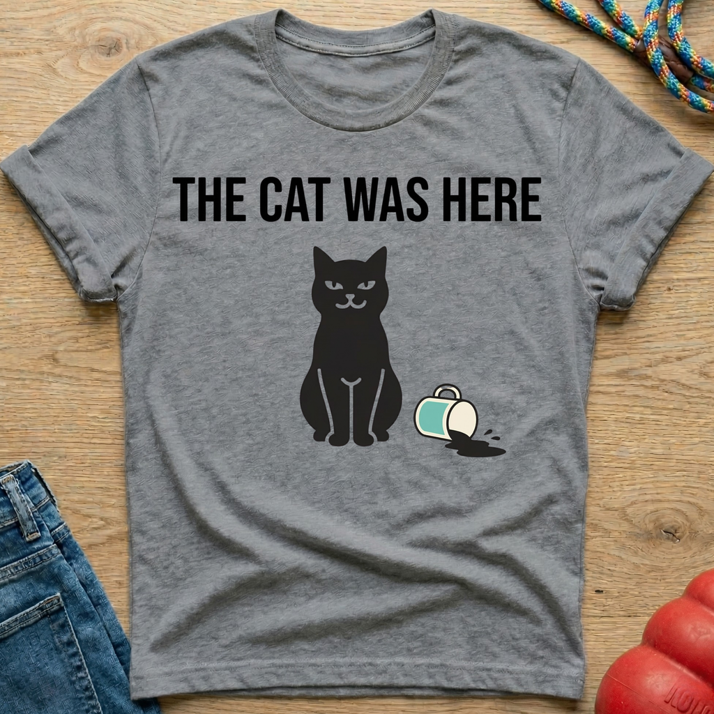The Cat Was Here T-Shirt